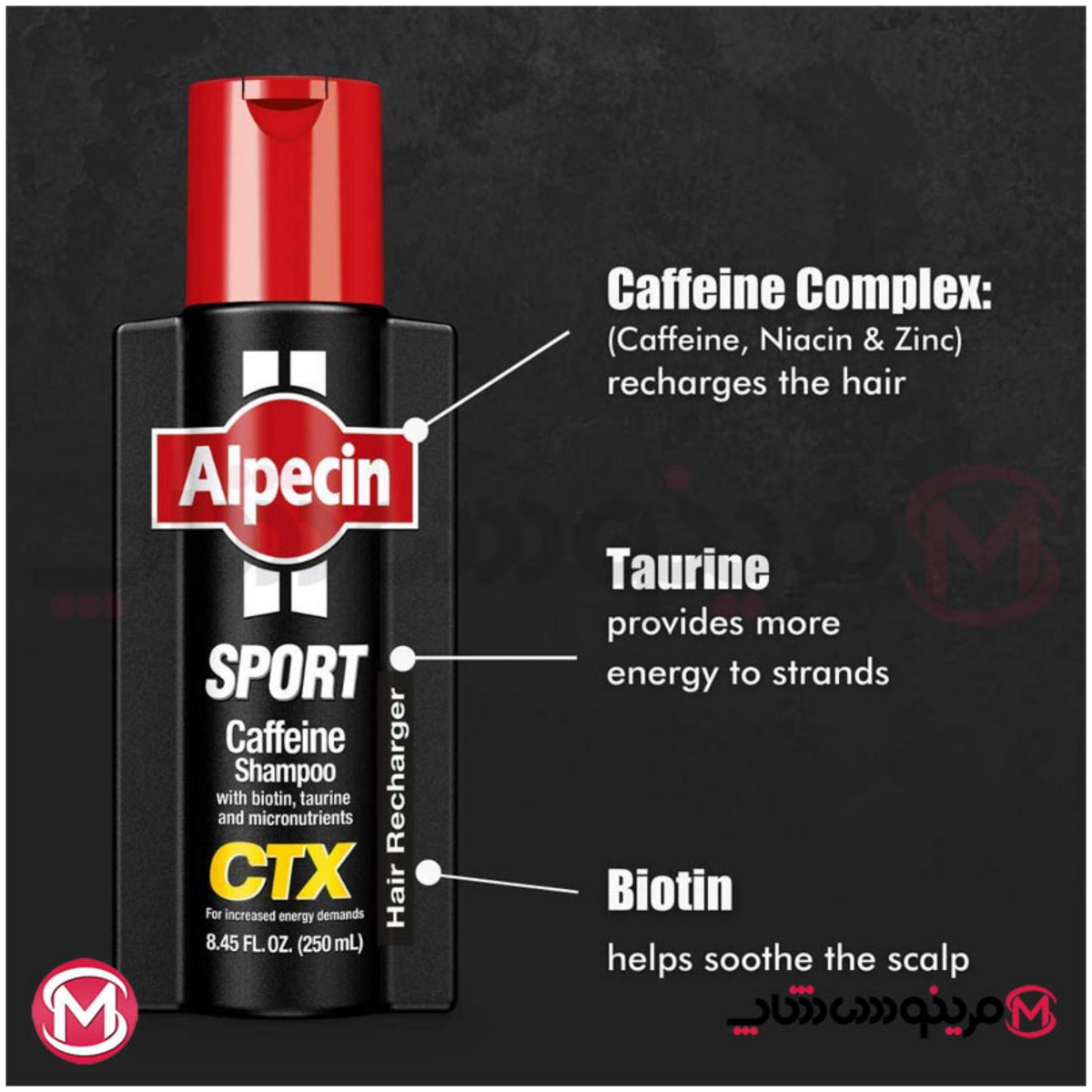 Impoted AlpecinSport Caffeine Shampoo 250ml