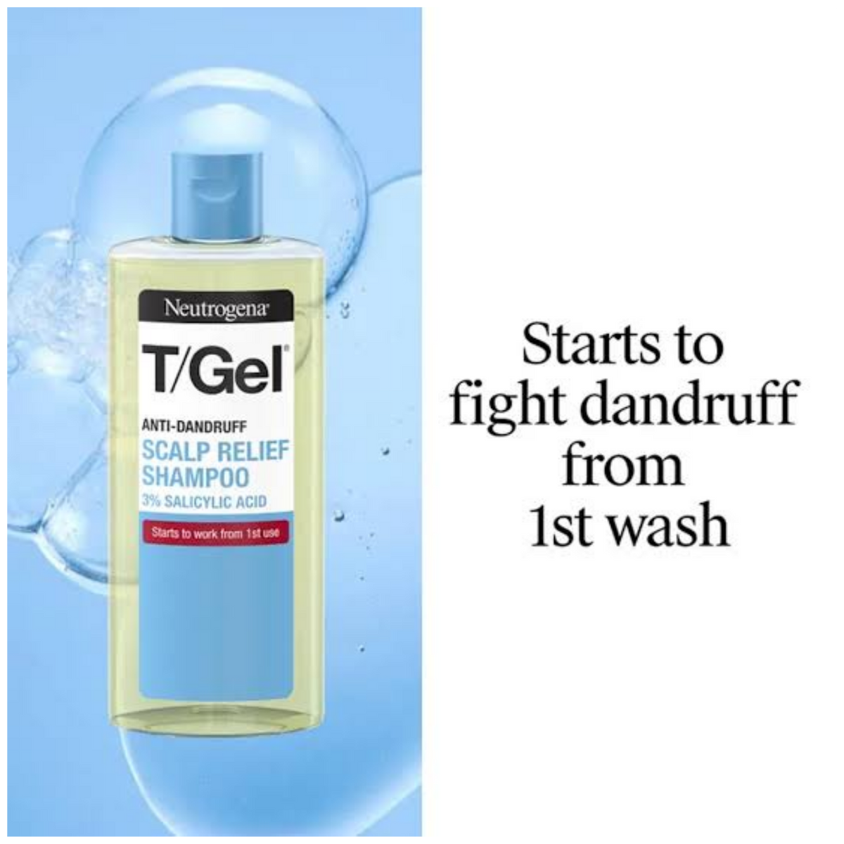 Impoted Neutrogena T/Gel Anti-Dandruff Scalp Relief Shampoo 250ml