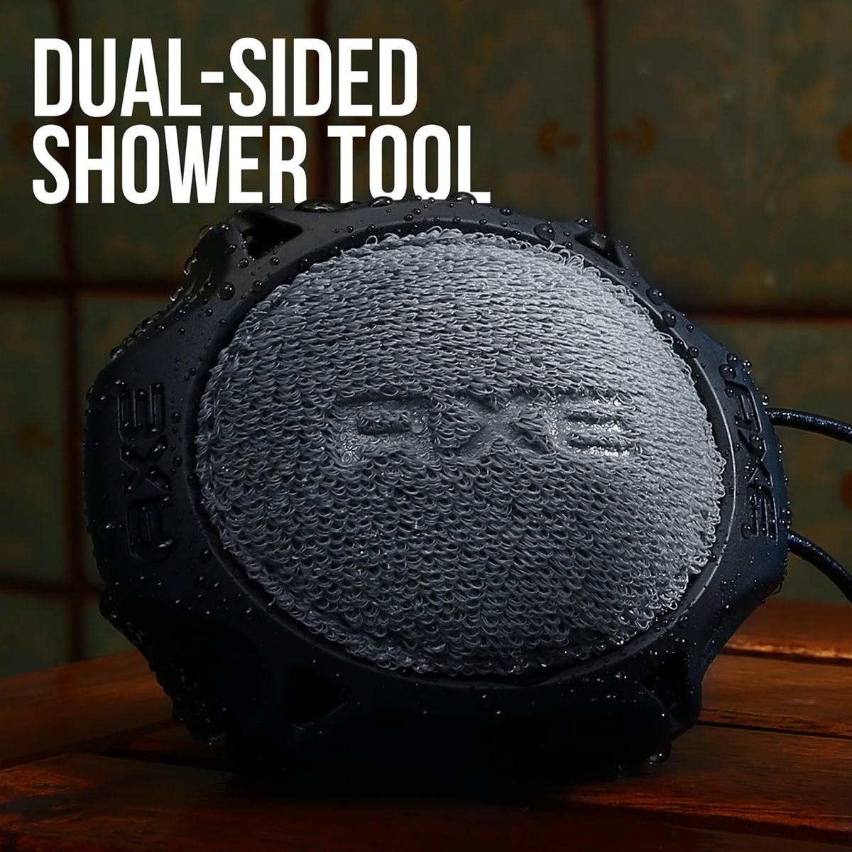 Impoted AXE Mens Shower Scrubber Tool, 2-Sided Detailer