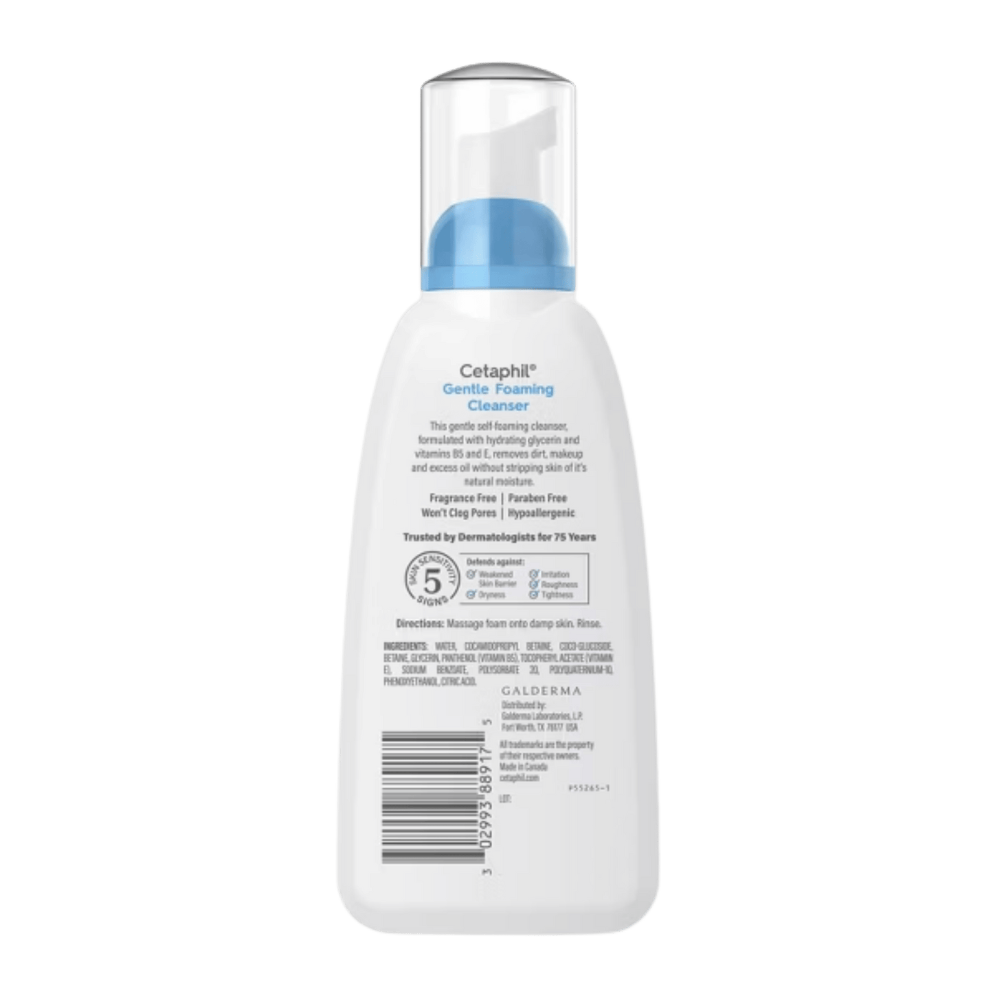 Imported Cetaphil Gentle Foaming Cleanser for Sensitive Skin
