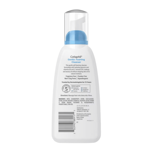 Imported Cetaphil Gentle Foaming Cleanser for Sensitive Skin