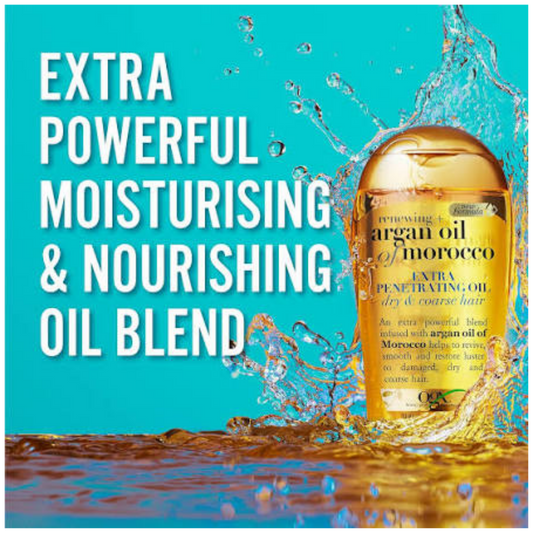 Impoted OGX Argan Oil of Morocco Nourishing Oil for Dry and Unruly Hair 100ml