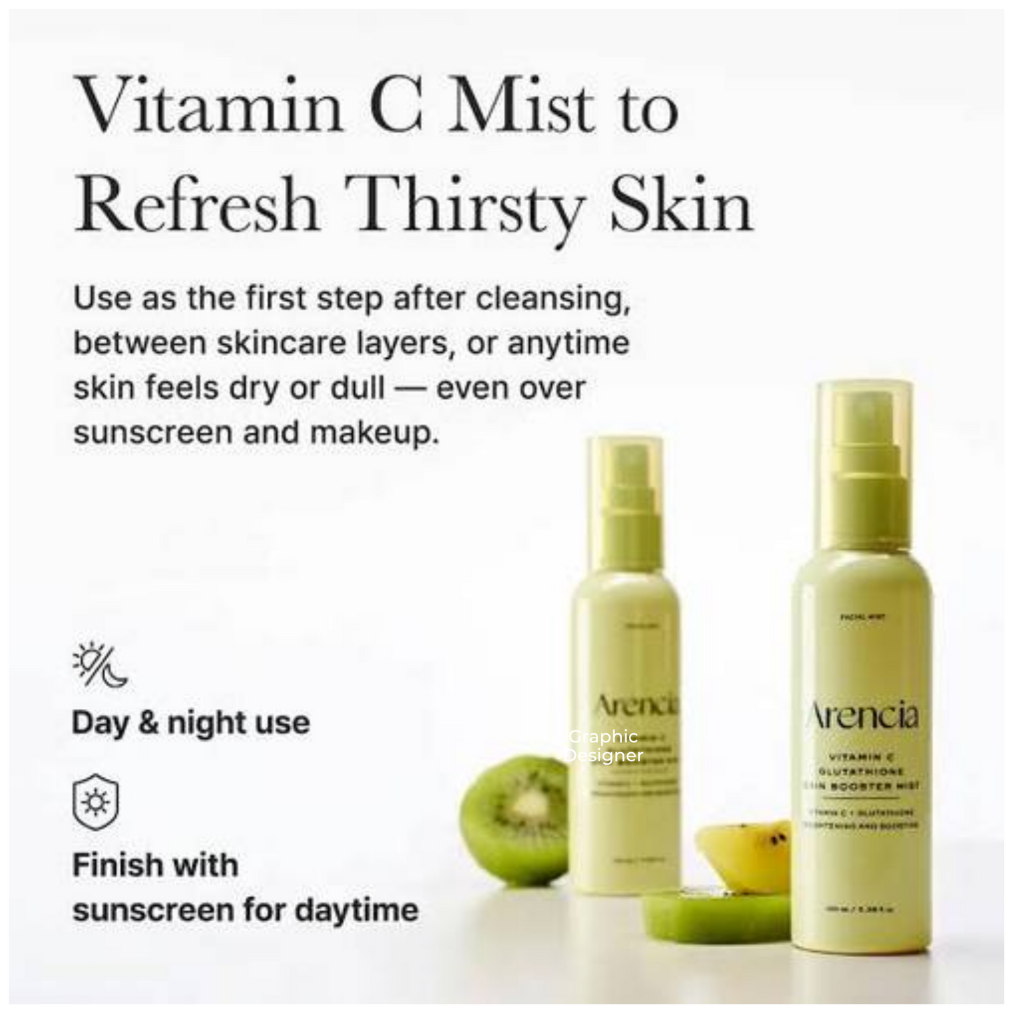 Impoted Arencia Vitamin C Glutathione Skin Booster Mist