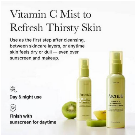 Impoted Arencia Vitamin C Glutathione Skin Booster Mist