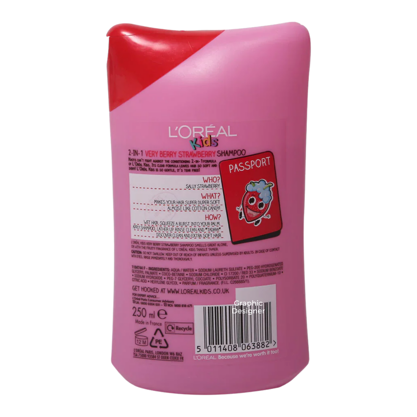 Impoted Loreal Kids Very Berry Strawberry Shampoo