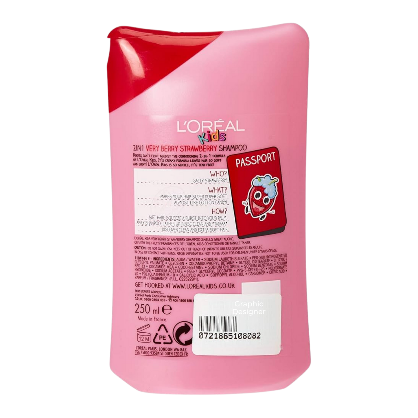 Impoted Loreal Kids Very Berry Strawberry Conditioner