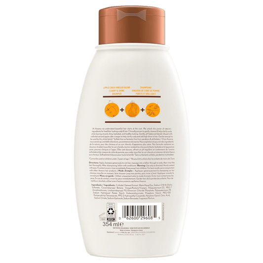 Imported Aveeno Apple Cider Vinegar Clarifying Shampoo