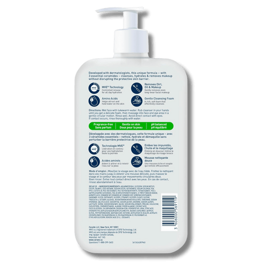 CeraVe Hydrating Cream-to-Foam Cleanser Canadian Variant