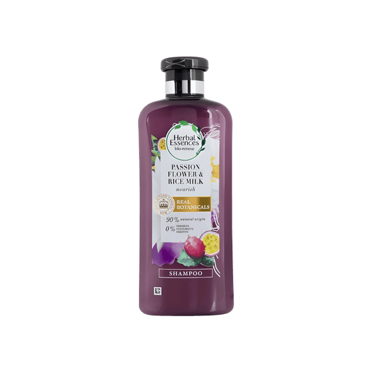 Herbal Essences Bío Renew Nourish Passion Flower & Rice Milk Shampoo (400ml) available at skinstash.pk