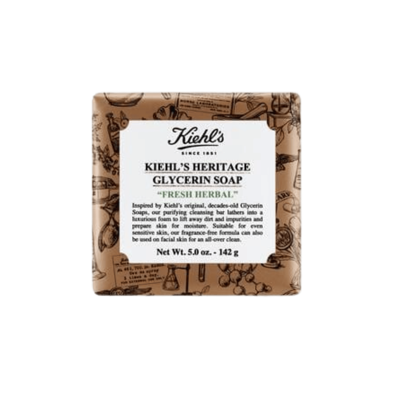 Kiehl's Heritage Unscented Glycerin Soap available at skinstash