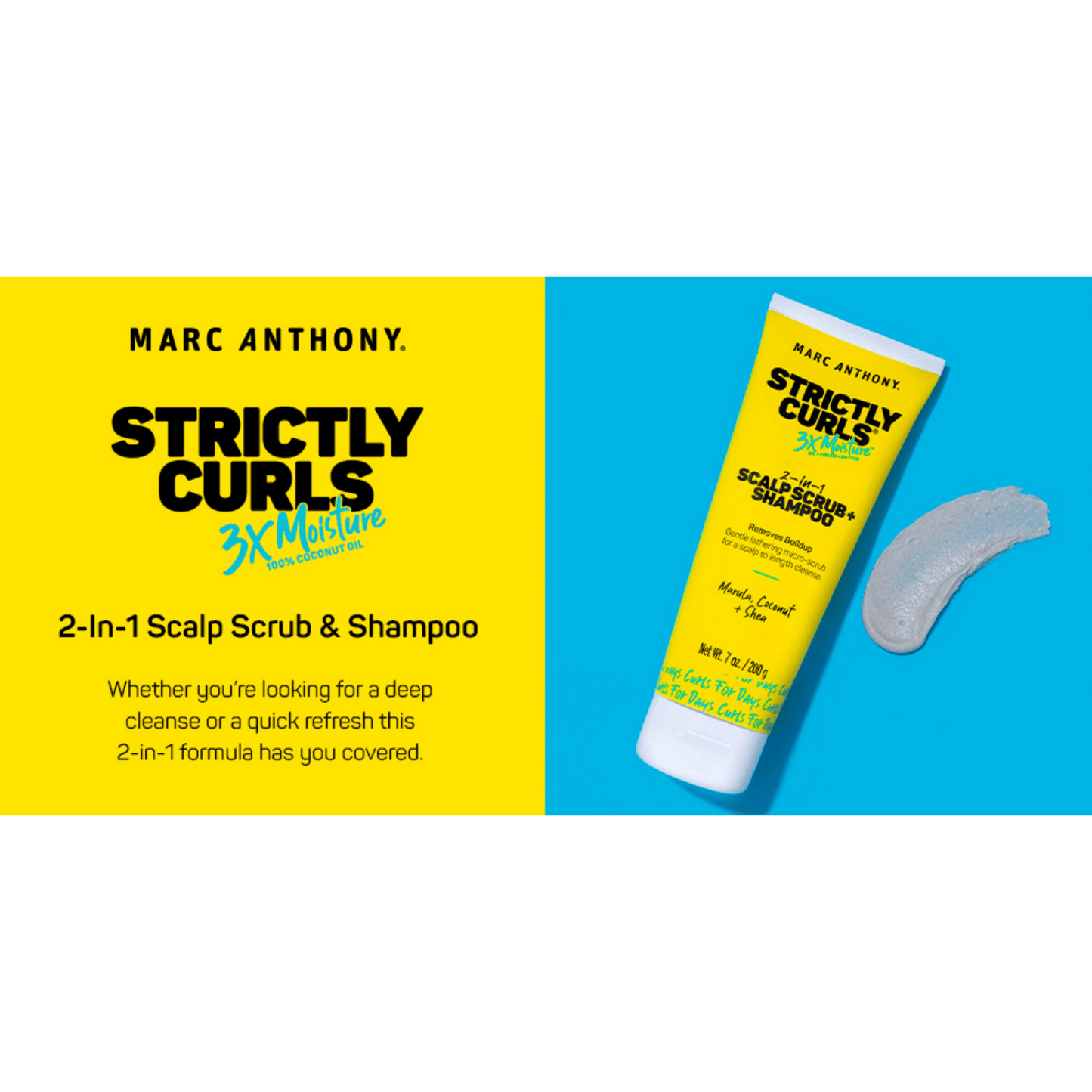 Marc Anthony Strictly Curls 2in1 Scalp Scrub + Shampoo (200g)