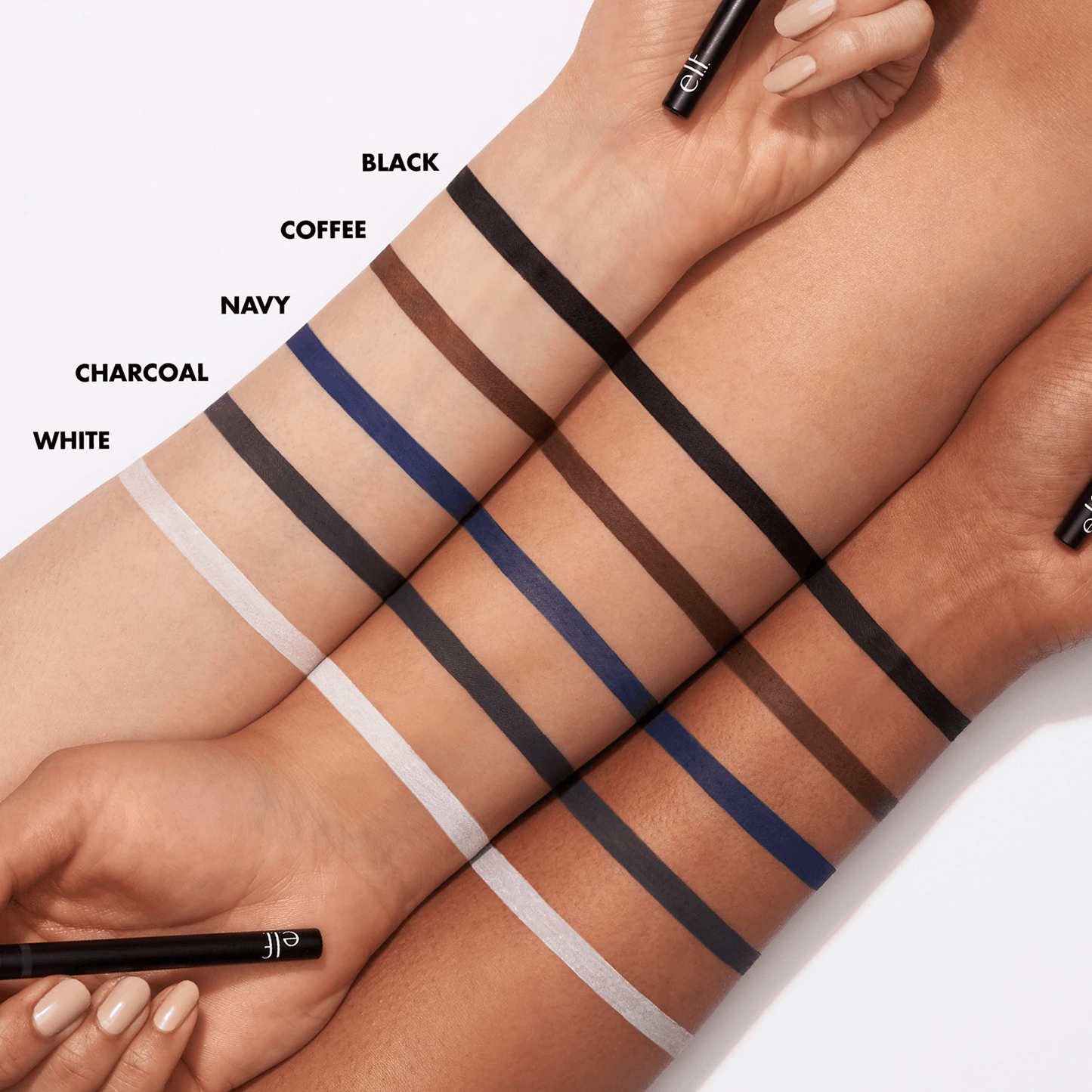 E.L.F No Budge Retractable Eyeliner Charcoal Waterproof (0.23g)