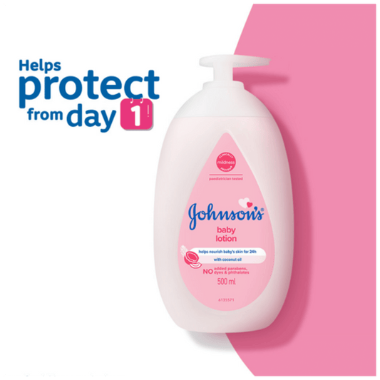 Baby lotion with quick absorption and mild scent