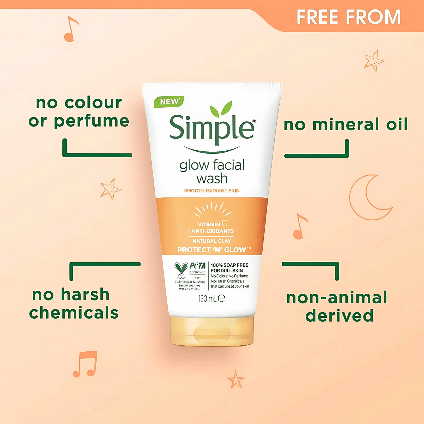 Simple Glow Facial Wash Smooth Radiant Skin (150ml)