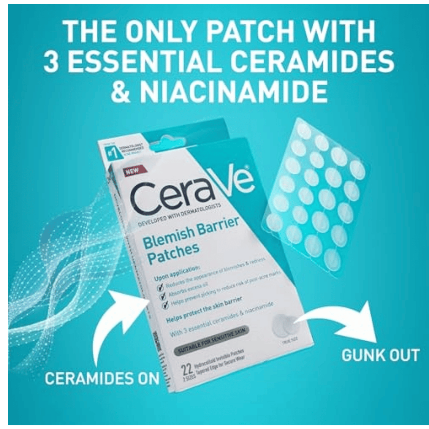 CeraVe Blemish Barrier Acne Control Patches (22ct)