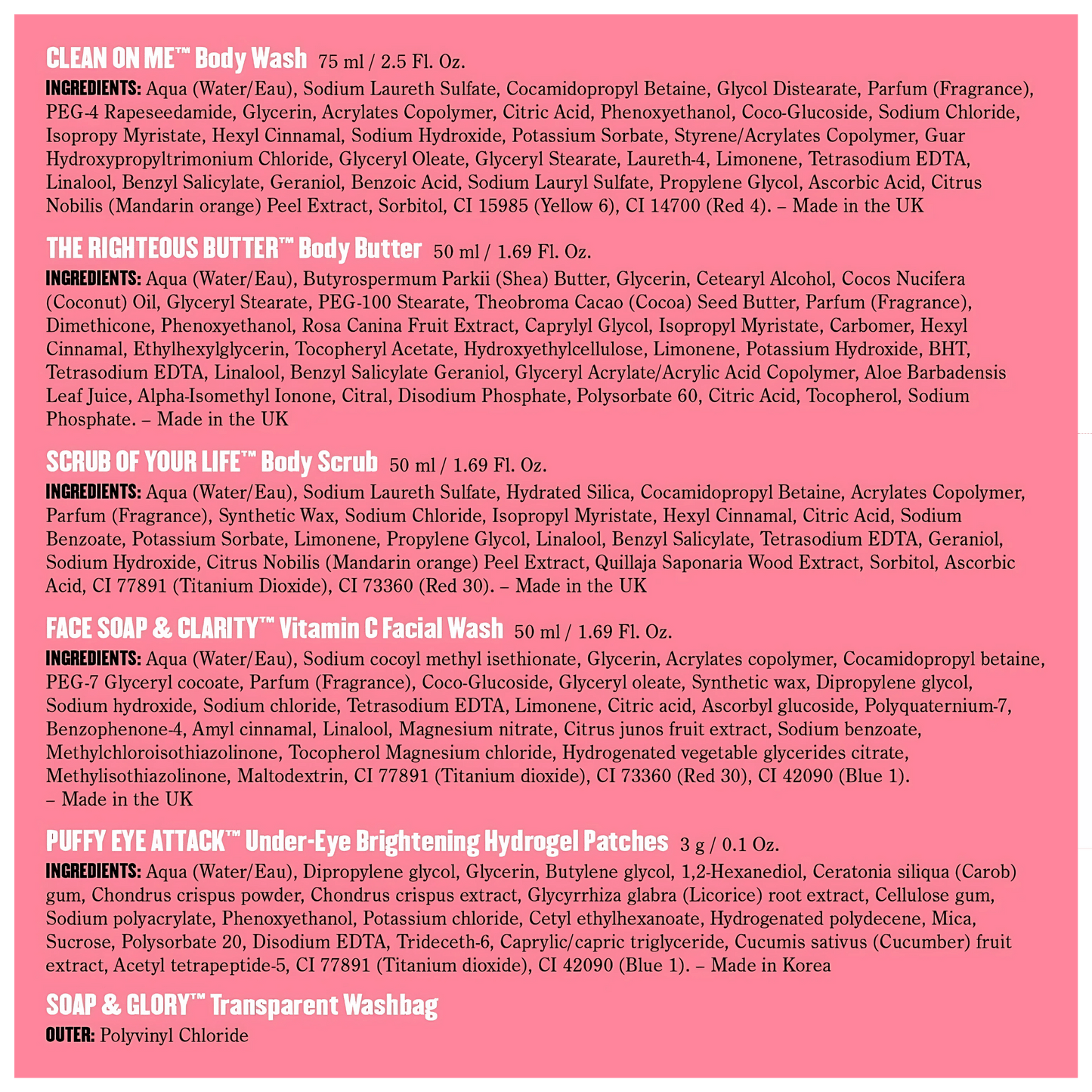 Soap & Glory Travel Brightly Gift Set (5 Piece)