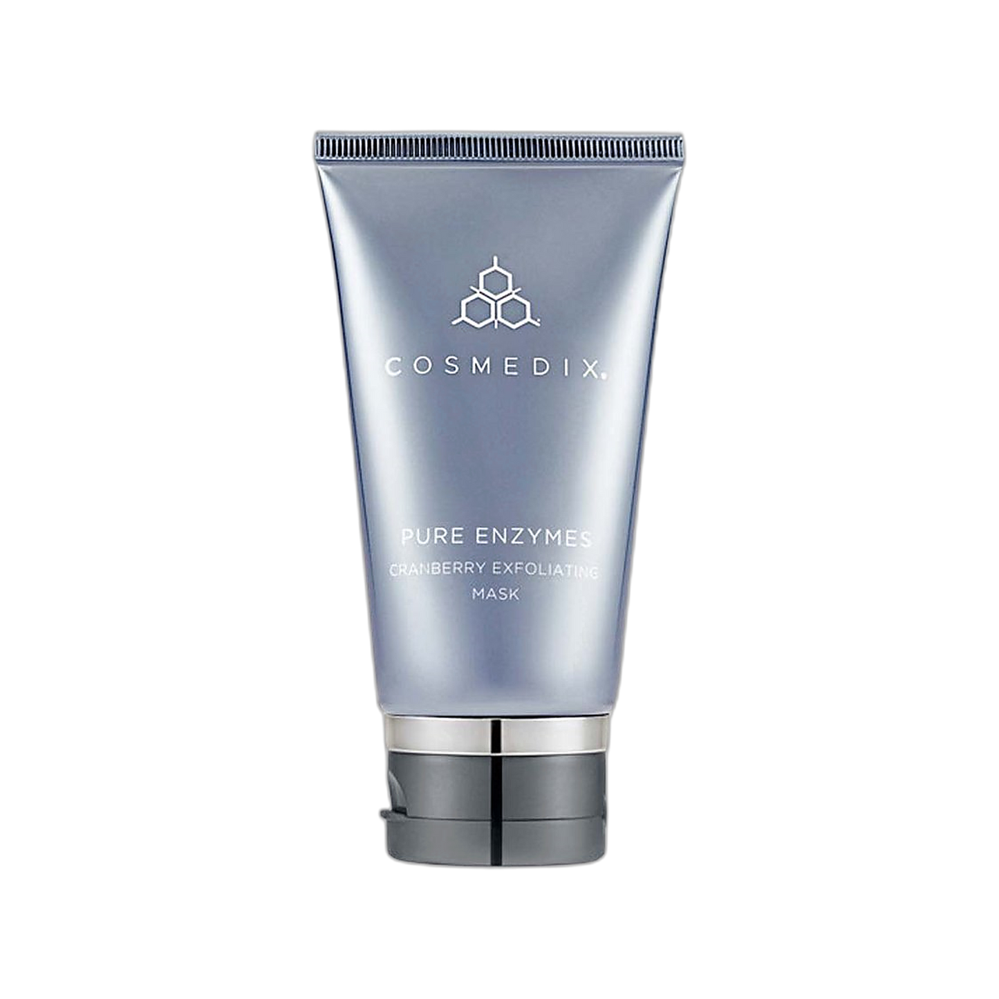 Cosmedix Pure Enzymes Cranberry Exfoliating Mask tube on transparent background