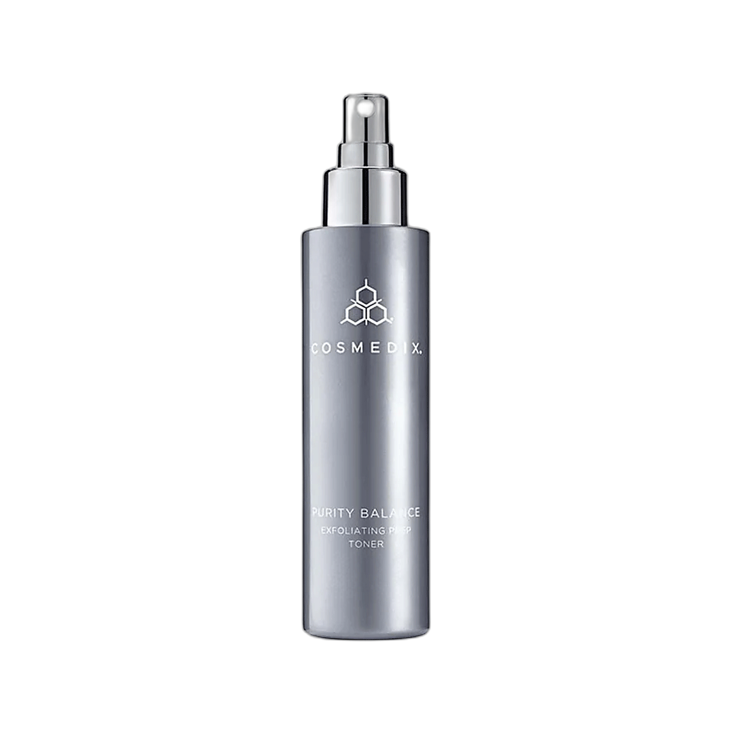 Cosmedix Purity Balance Exfoliating Prep Toner pore refining spray on transparent background