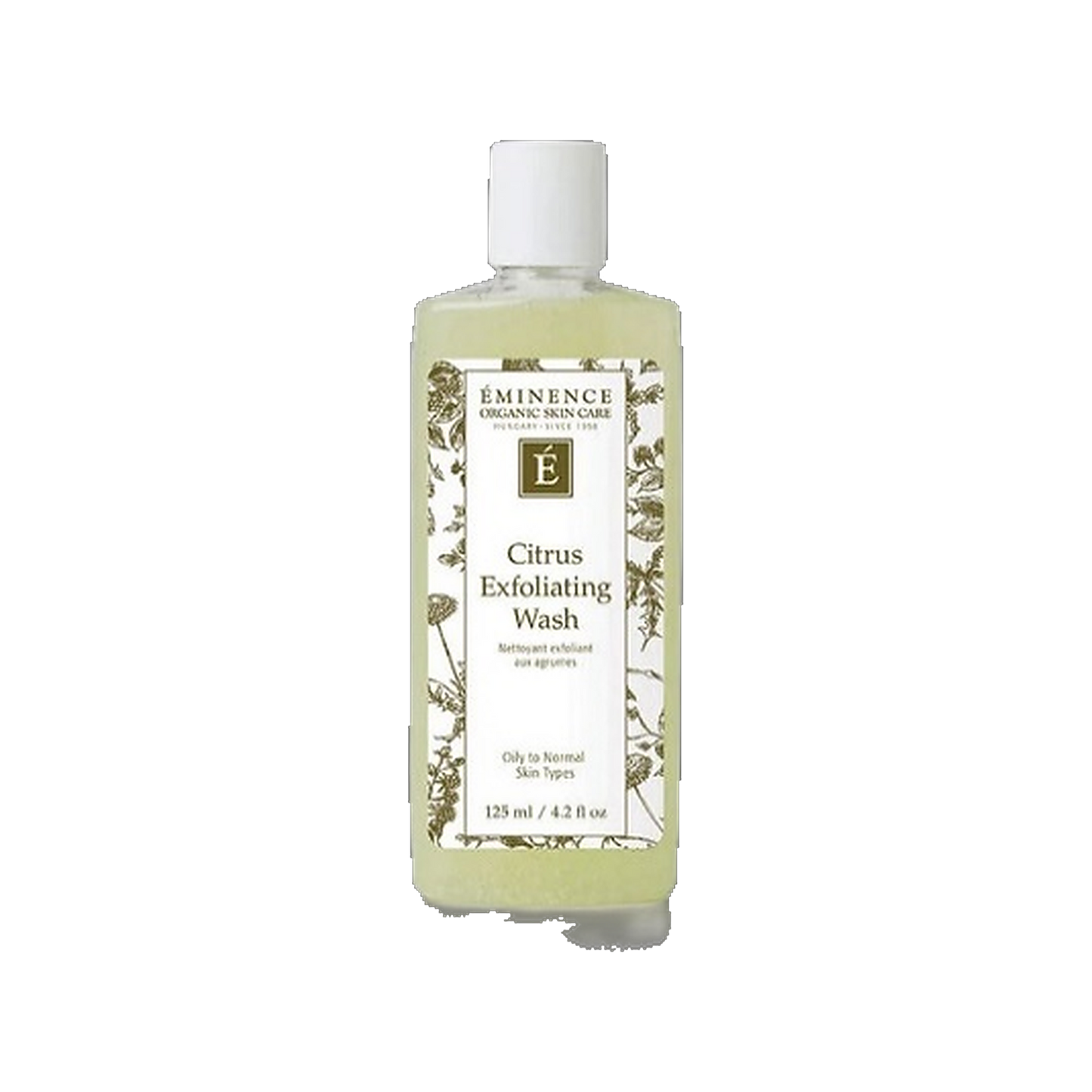 Eminence Citrus Exfoliating Wash brightening face cleanser on transparent background