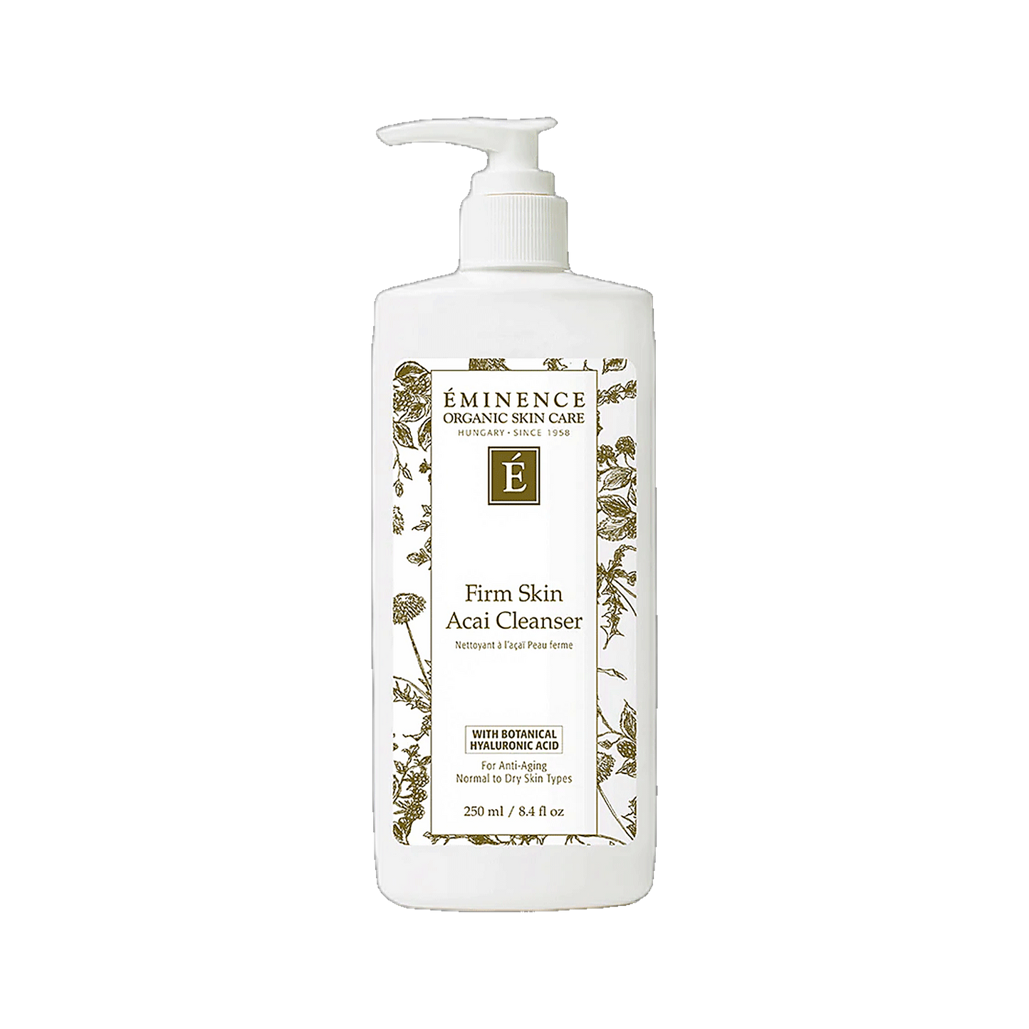 Eminence Firm Skin Acai Cleanser antioxidant rich face wash on transparent background