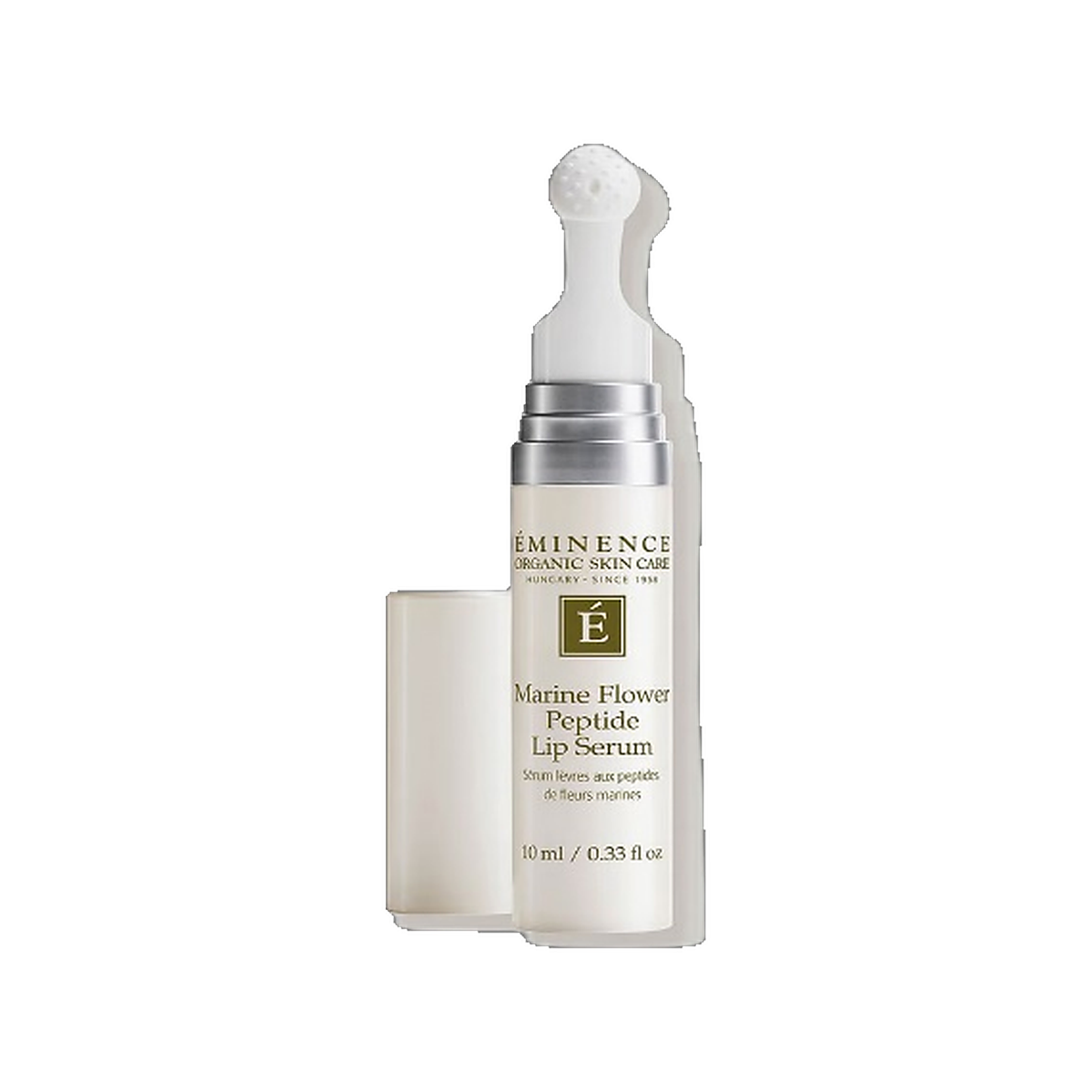 Eminence Marine Flower Peptide Lip Serum tube on white background