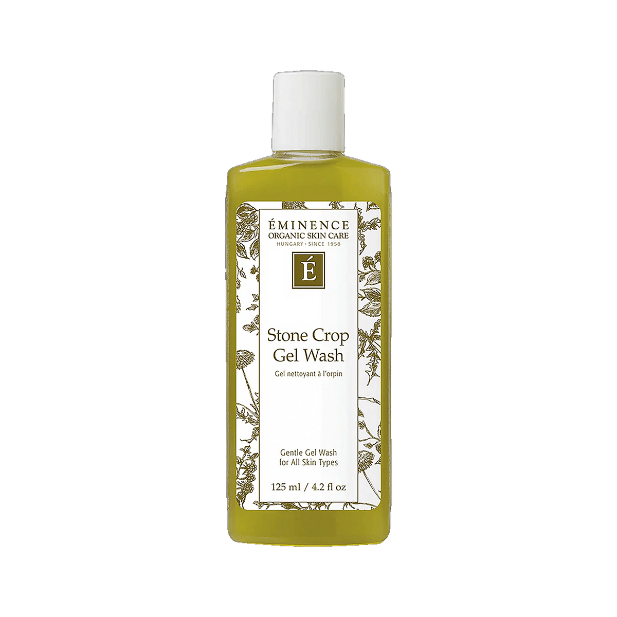Eminence Stone Crop Gel Wash gentle hydrating cleanser on transparent background