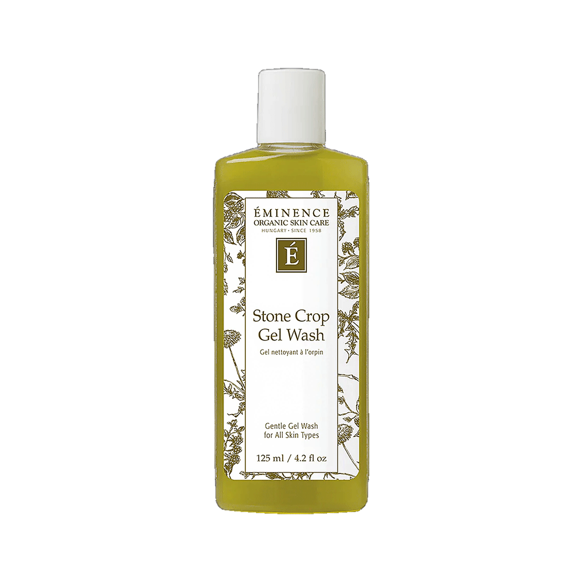 Eminence Stone Crop Gel Wash bottle on white background