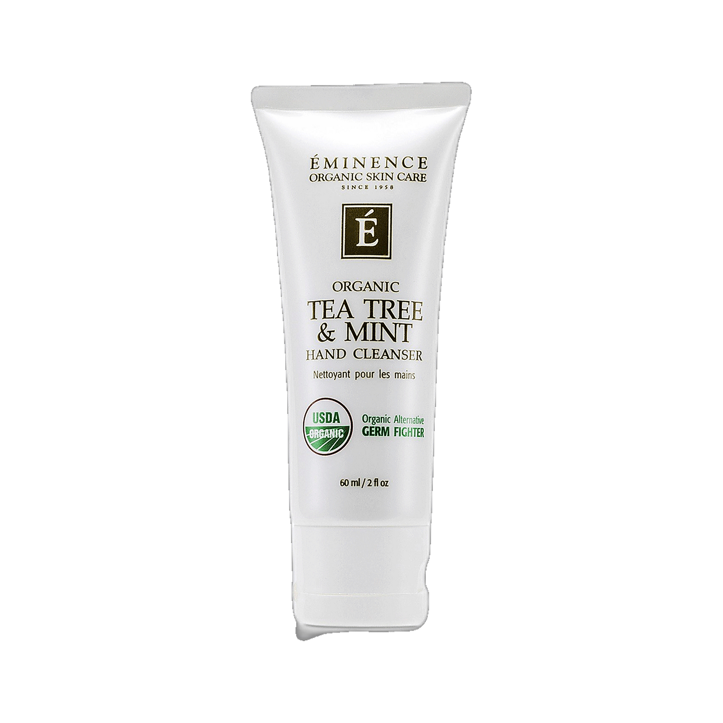 Eminence Tea Tree and Mint Hand Cleanser refreshing hand wash on transparent background