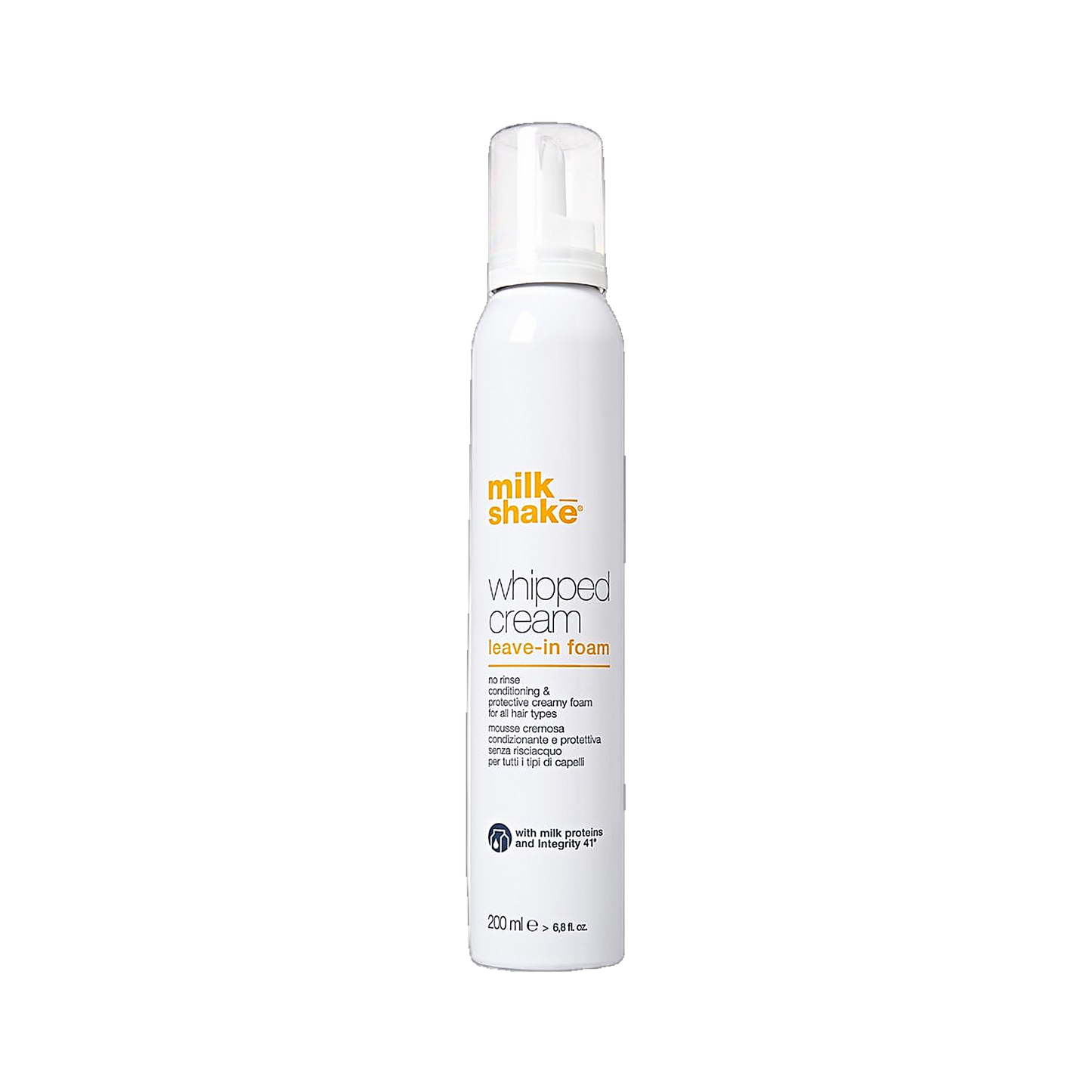Milkshake Conditioning Whipped Cream leave-in foam conditioner on transparent background