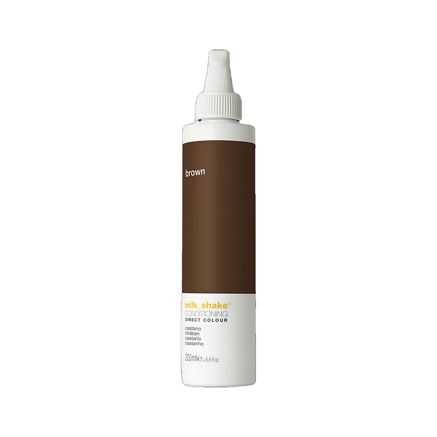 Milkshake Direct Colour Castano brown conditioning colour on transparent background