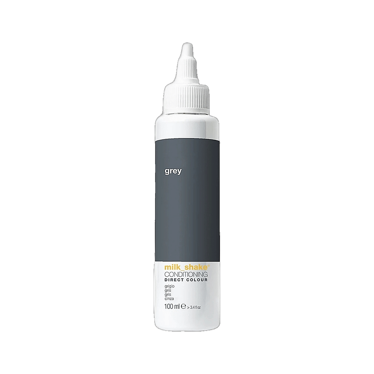 Milkshake Direct Colour Grigio grey silver conditioning colour on transparent background