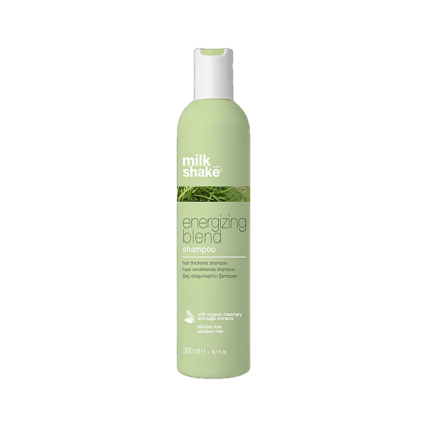 Milkshake Energizing Shampoo for fragile fine hair on transparent background