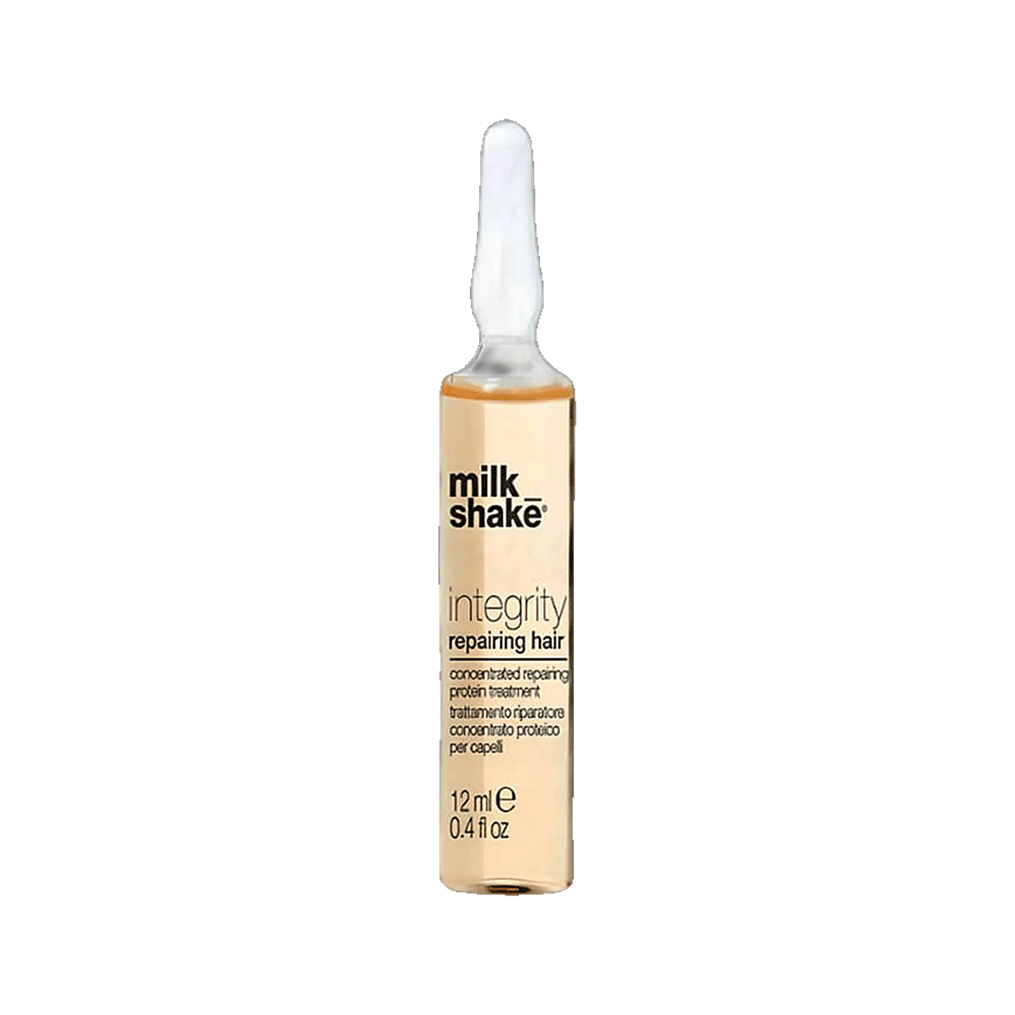 Milkshake Integrity Repairing Hair Lotion vials treatment on transparent background
