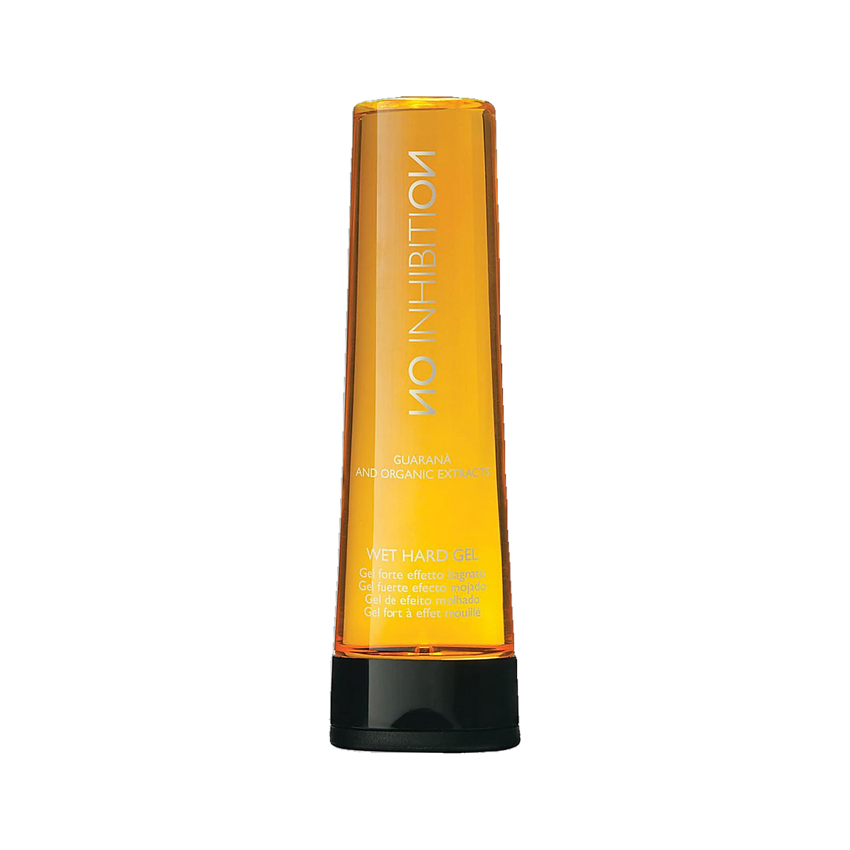 Milkshake No Inhibition Wet Hard Gel strong hold styling gel on transparent background