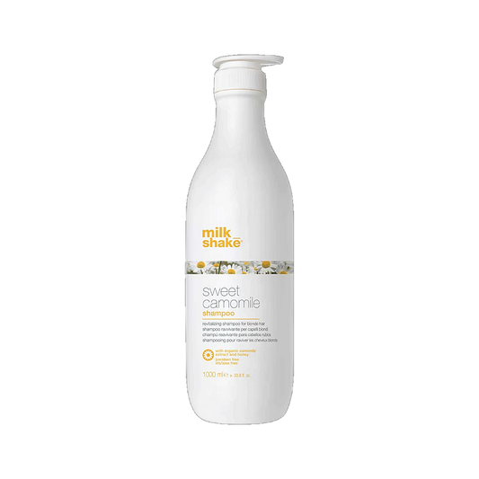 Milkshake Sweet Camomile Shampoo 1L salon size on transparent background
