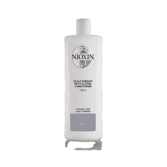 Nioxin System 1 scalp therapy revitalising conditioner 1L salon size on transparent background