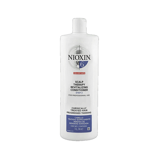 Nioxin System 6 scalp therapy revitalising conditioner 1L salon size on transparent background