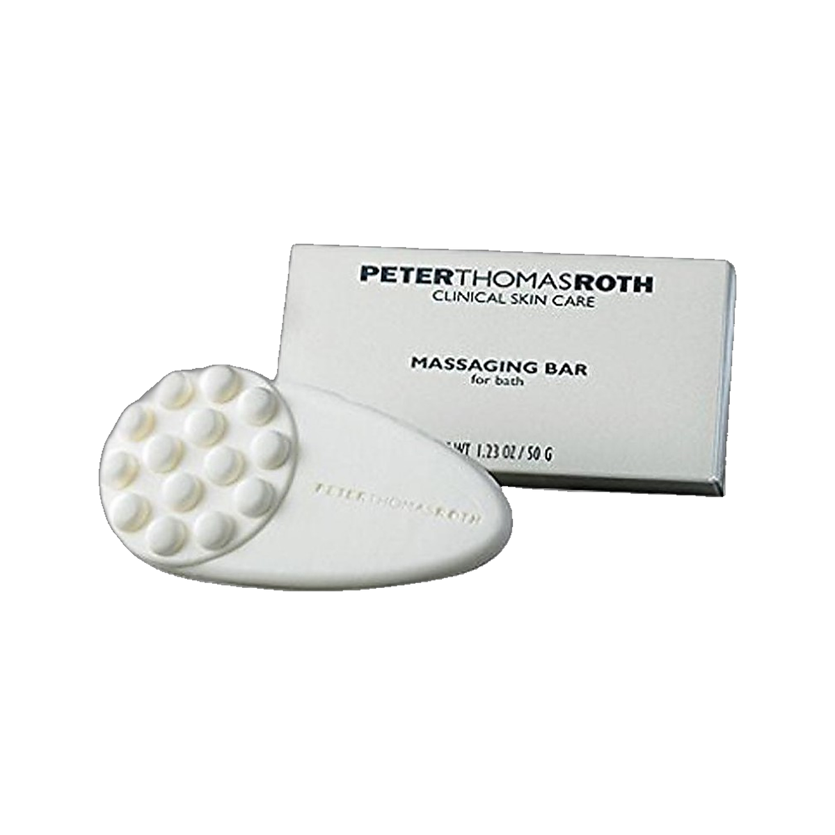Peter Thomas Roth Massaging Bar For Bath with massaging head on white background
