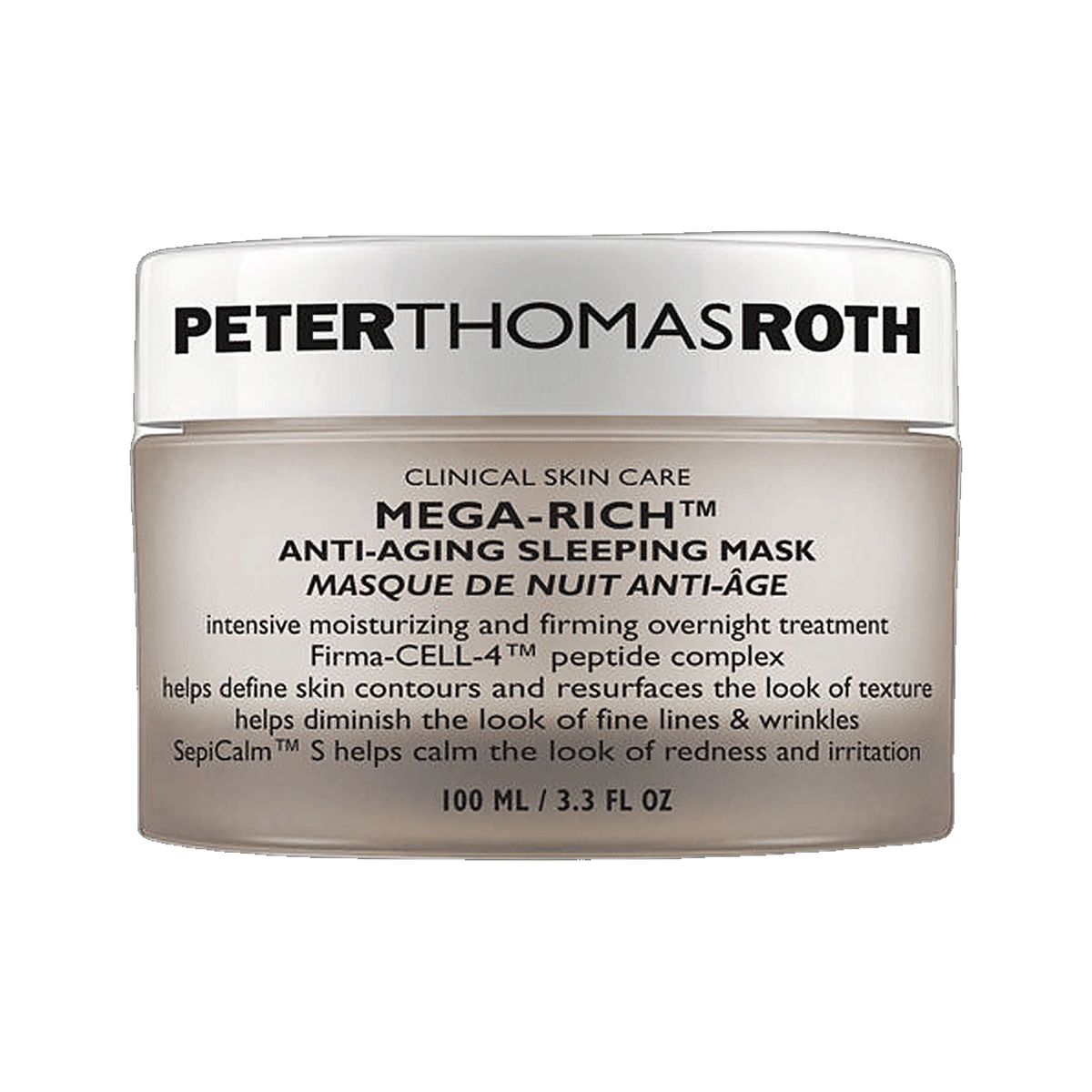 Peter Thomas Roth Mega-Rich Anti-Aging Sleeping Mask jar on transparent background