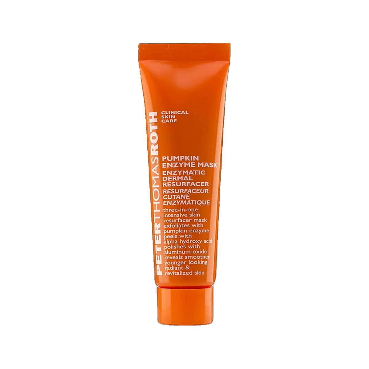 Peter Thomas Roth Pumpkin Enzyme Mask travel size tube on white background