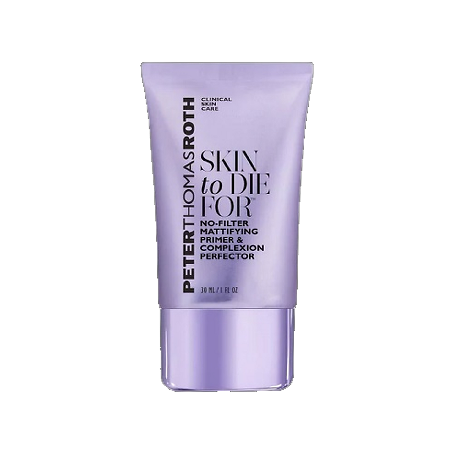 Peter Thomas Roth Skin To Die For Mattifying Primer tube on transparent background