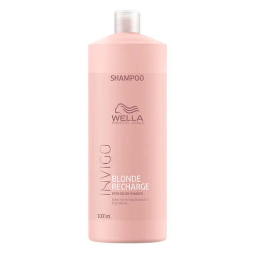 Wella Invigo Blonde Recharge Cool Blonde Purple Shampoo 1L bottle – original Wella Professionals Pakistan