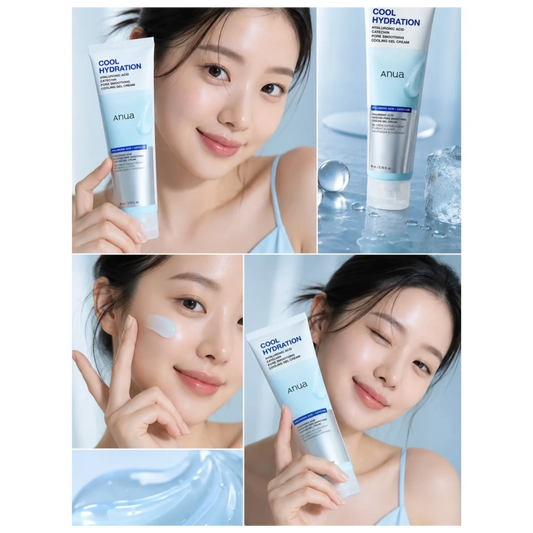 Impoted Anua Hyaluronic Acid Catechin Pore Smoothing Cooling Gel Cream