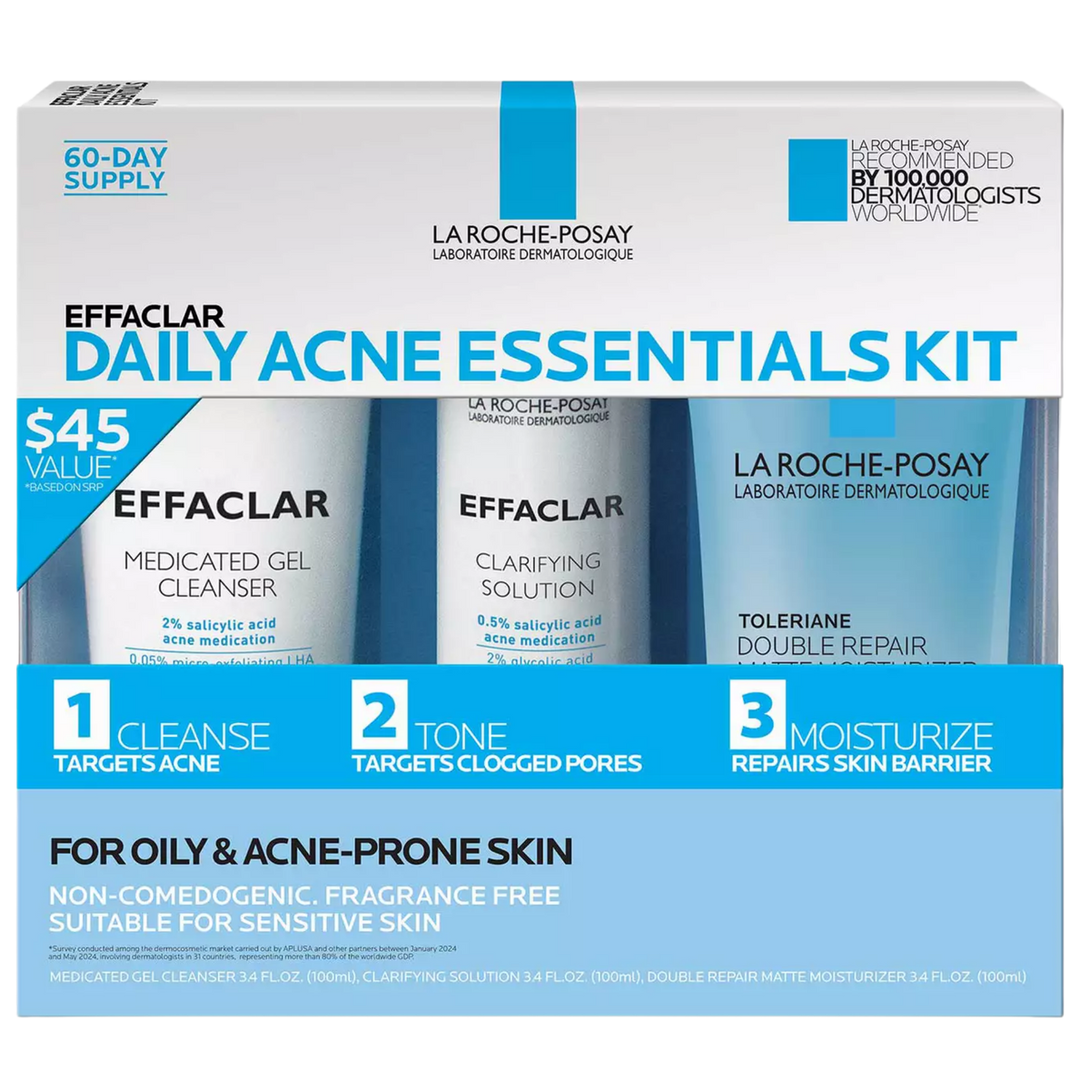 Buy  Online  La Roche Posay Effaclar Acne Daily Essential Kit  Pakistan