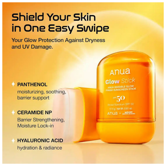 Impoted ANUA - Invisible Glow Finish Sunscreen Stick SPF50 