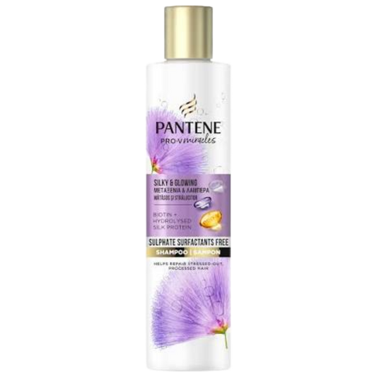 Buy Online Pantene Pro-V Miracles Shampoo Silky & Glowing 225ml In Pakistan