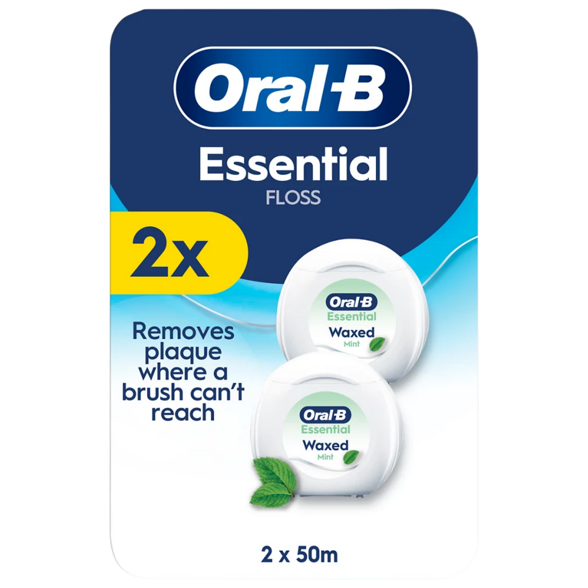 Buy Online Oral-B Essential Floss Mint 2 X 50M In Pakistan 
