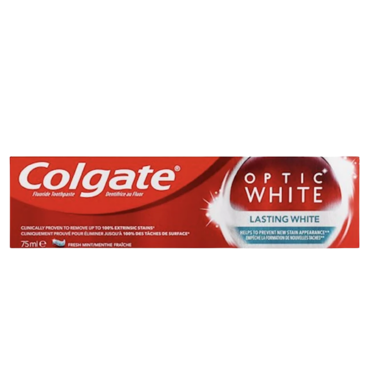 Buy Online Colgate Optic White Toothpaste Lasting White 75mL In Pakistan