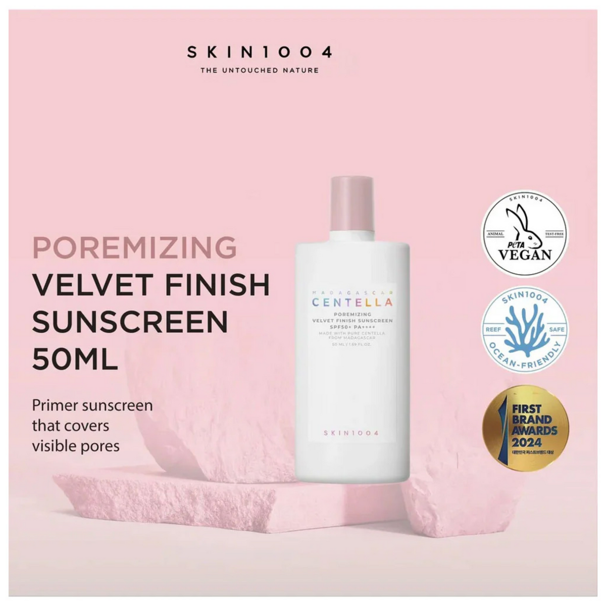 Impoted SKIN1004 Madagascar Centella Poremizing Velvet Finish Sunscreen SPF50+ 50ml