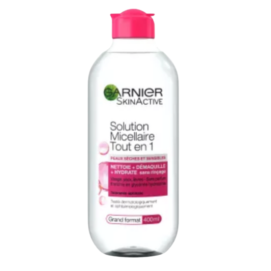 Buy Online Garnier Skin Active Micellar Solution All-in-One Large Dry and Sensitive Skin 400ml In Pakistan